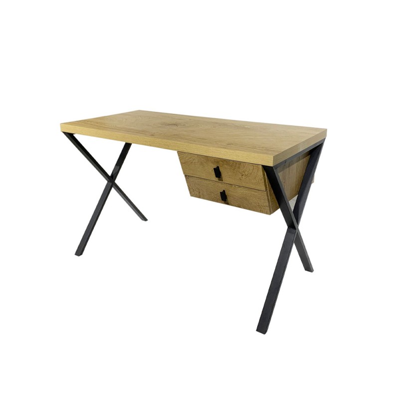 BOW ΓΡΑΦΕΙΟ 2ΣΥΡΤΑΡΙΑ ΦΥΣΙΚΟ 120x60x76cm