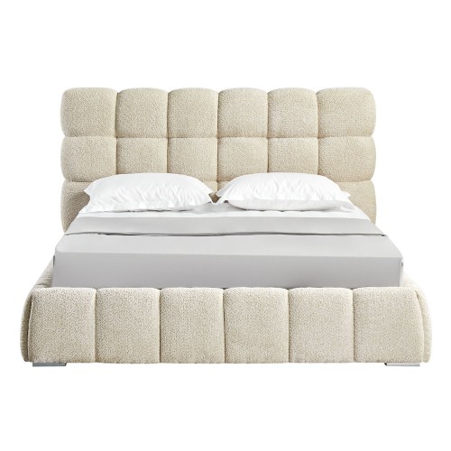 PUFFY ΚΡΕΒΑΤΙ (ΓΙΑ ΣΤΡΩΜΑ 160x200cm) BEIGE 228x188x120cm