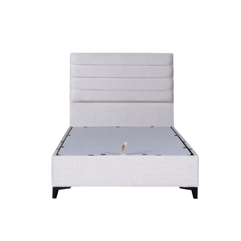 STRATTA ΚΡΕΒΑΤΙ ΜΕ ΑΠΟΘΗΚ. ΧΩΡΟ (ΓΙΑ ΣΤΡΩΜΑ 120x200cm) OFF WHITE 06-900 208x127x121cm