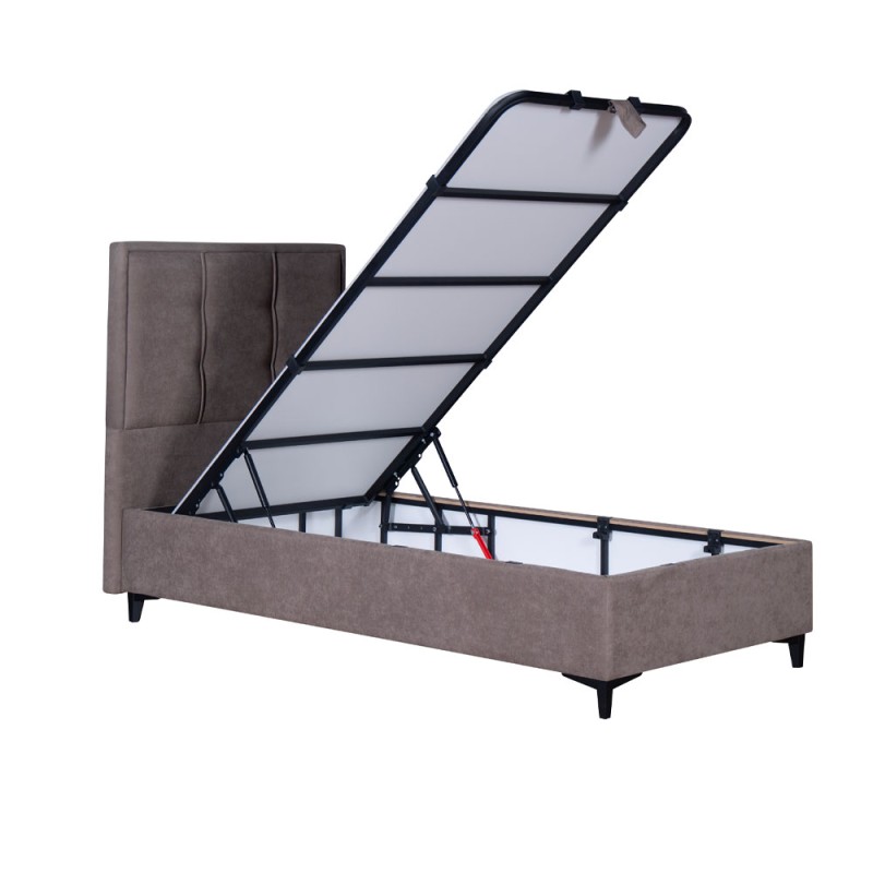 PIANO ΚΡΕΒΑΤΙ ΜΕ ΑΠΟΘΗΚ. ΧΩΡΟ (ΓΙΑ ΣΤΡΩΜΑ 90x200cm) MUSHROOM 05-780 207x97x115cm