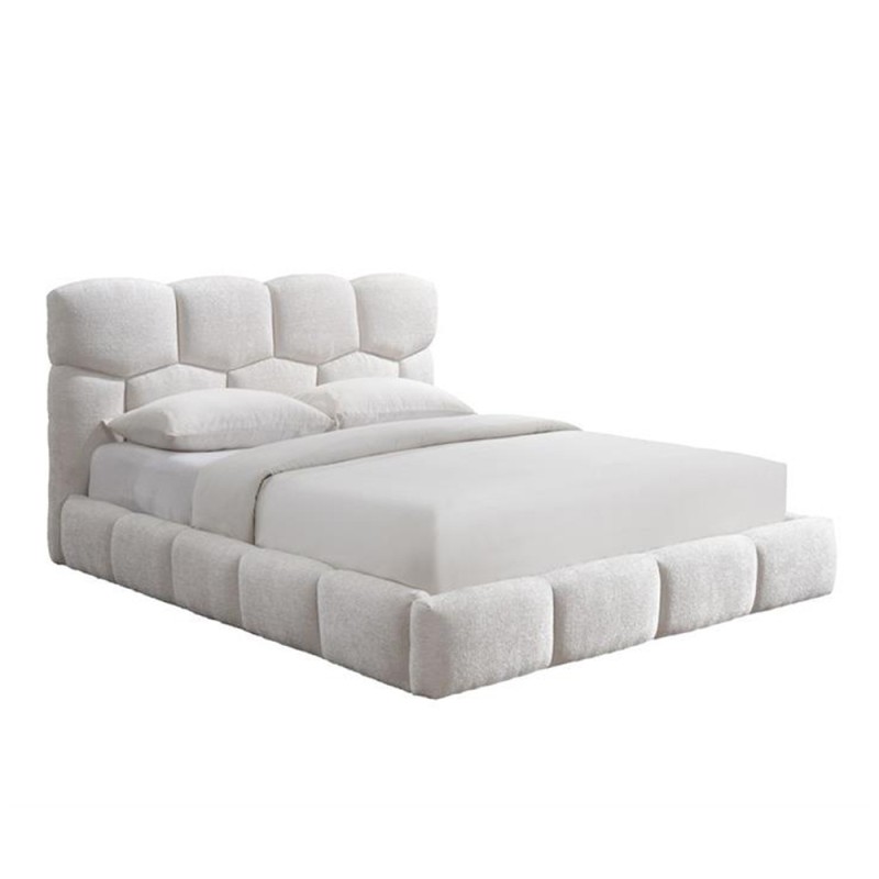 HONEYBEE ΚΡΕΒΑΤΙ (ΓΙΑ ΣΤΡΩΜΑ 160x200cm) CREAM 184x220x102.2cm