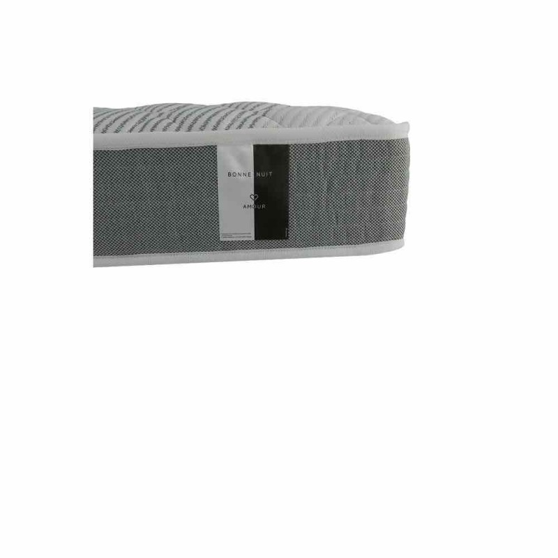 AMOUR H.23,5cm ΣΤΡΩΜΑ ΛΕΥΚΟ ΓΚΡΙ 90x200