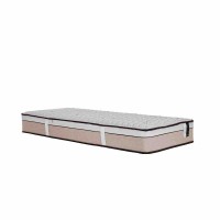 MADAME LUX H.27,5cm ΣΤΡΩΜΑ BEIGE ΛΕΥΚΟ 90x200