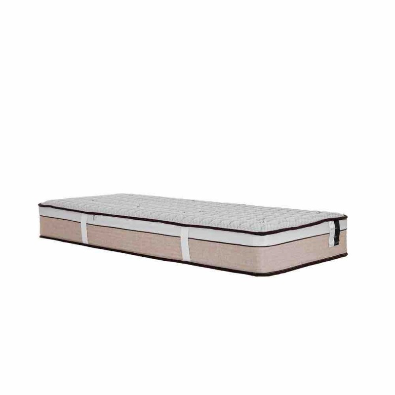 MADAME LUX H.27,5cm ΣΤΡΩΜΑ BEIGE ΛΕΥΚΟ 90x200