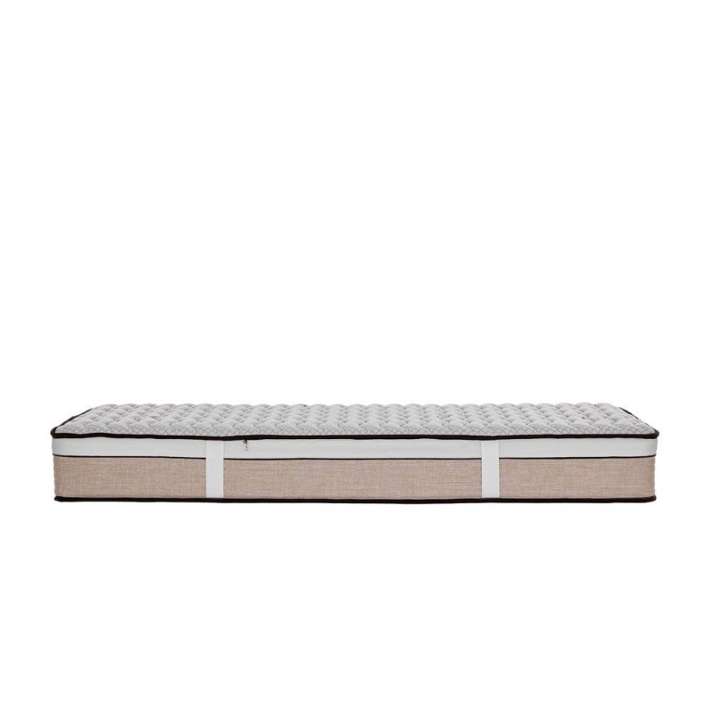 MADAME LUX H.27,5cm ΣΤΡΩΜΑ BEIGE ΛΕΥΚΟ 90x200