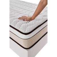 MADAME LUX H.27,5cm ΣΤΡΩΜΑ BEIGE ΛΕΥΚΟ 90x200