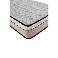 MADAME LUX H.27,5cm ΣΤΡΩΜΑ BEIGE ΛΕΥΚΟ 160x200