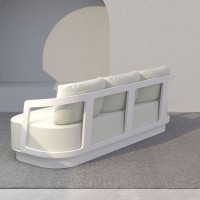 TORRE ΣΑΛΟΝΙ SET 1+2+2 OFF WHITE 198x81x66cm