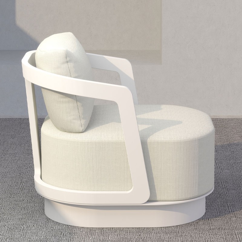 TORRE ΣΑΛΟΝΙ SET 1+2+2 OFF WHITE 198x81x66cm