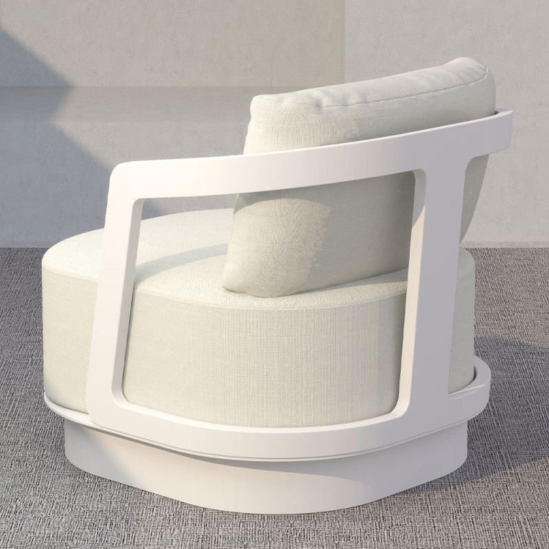 TORRE ΣΑΛΟΝΙ SET 1+2+2 OFF WHITE 198x81x66cm