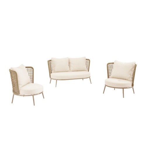 POLO ΣΑΛΟΝΙ SET 1+2 ΜΠΕΖ