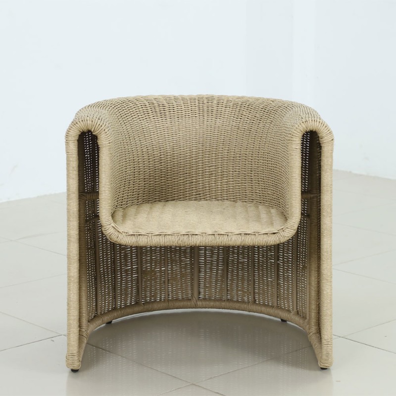 NADINE ΠΟΛΥΘΡΟΝΑ ΜΕ ΜΠΡΑΤΣΟ ΛΕΥΚΟ 69x72x72cm