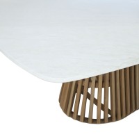 SIRACUSA ΤΡΑΠΕΖΙ ΛΕΥΚΟ 220x110x77.5cm