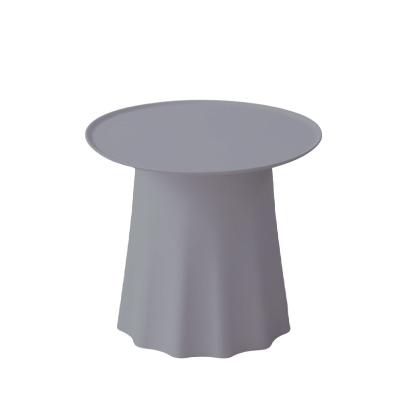 VOLANT SIDE TABLE ΓΚΡΙ ΑΝΟΙΧΤΟ 50x50x45cm