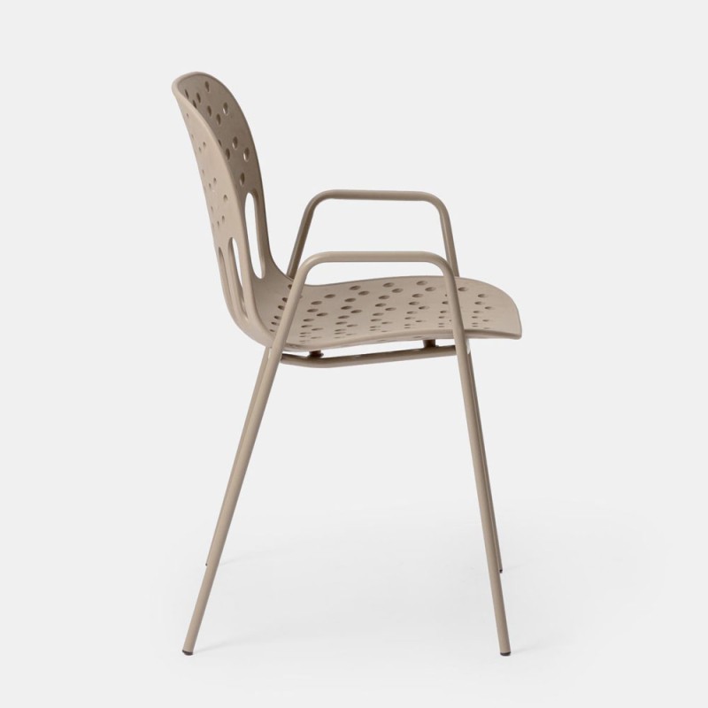 Σετ-4Τεμ.LIDO ΚΑΡΕΚΛΑ BEIGE 57x55.5x80cm