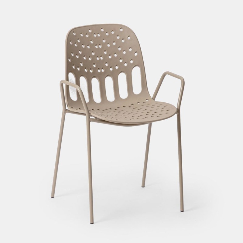 Σετ-4Τεμ.LIDO ΚΑΡΕΚΛΑ BEIGE 57x55.5x80cm