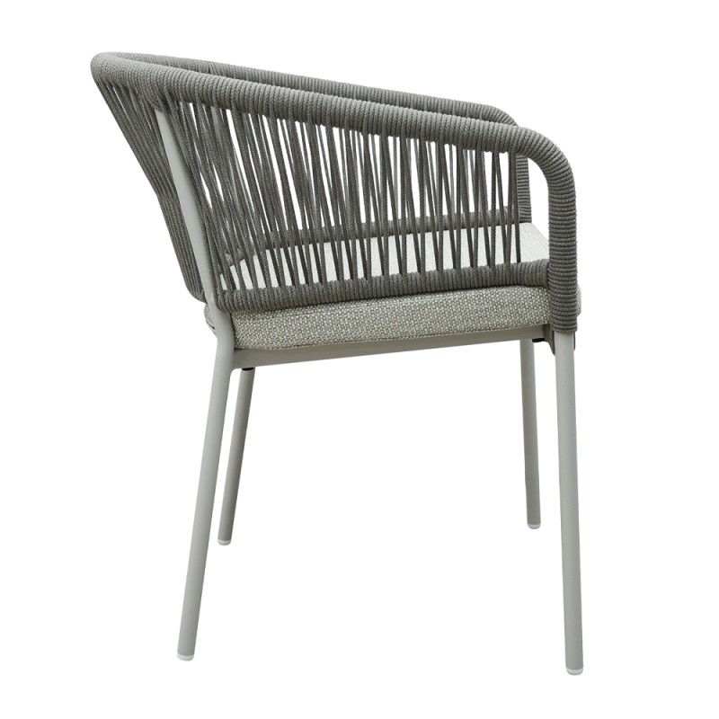 TONDO ΚΑΡΕΚΛΑ LATTE OFF WHITE 62x57x80cm