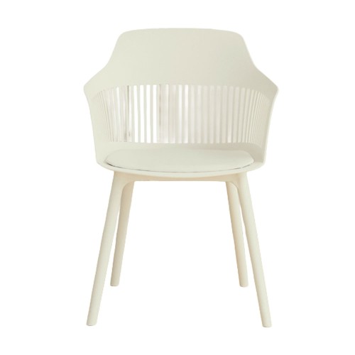 Σετ-4Τεμ.ARPA ΚΑΡΕΚΛΑ OFF WHITE 58x54.4x77cm