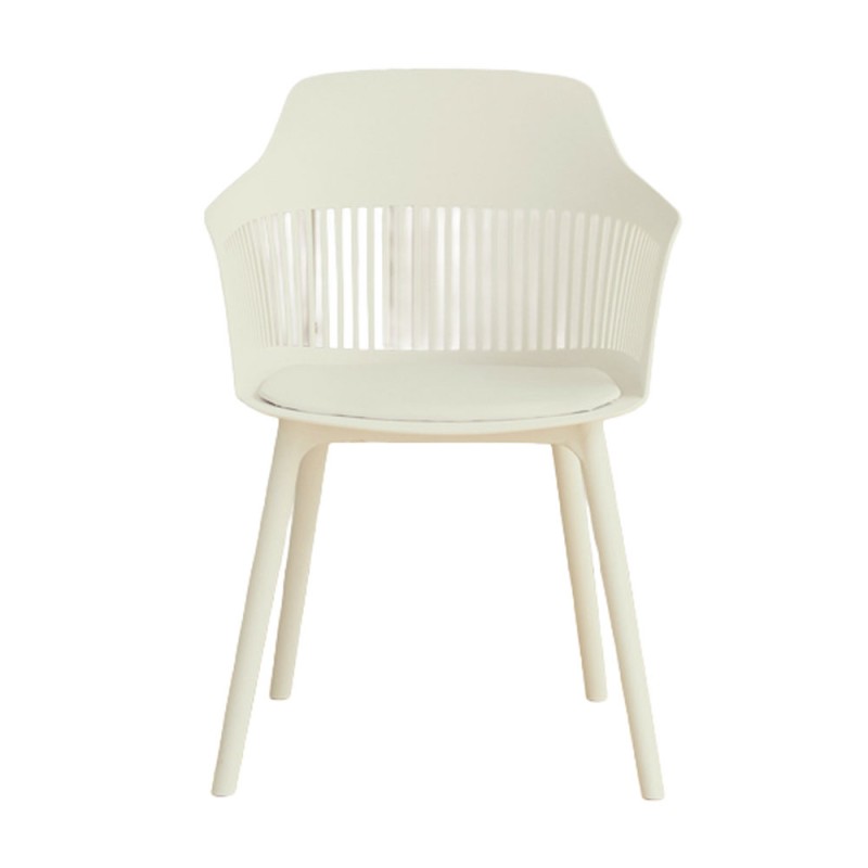 Σετ-4Τεμ.ARPA ΚΑΡΕΚΛΑ OFF WHITE 58x54.4x77cm