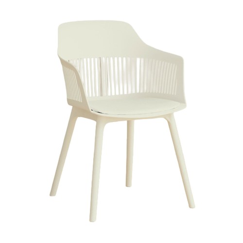 Σετ-4Τεμ.ARPA ΚΑΡΕΚΛΑ OFF WHITE 58x54.4x77cm