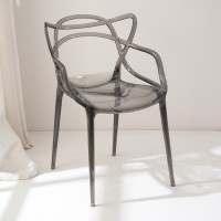 CHLOE ΚΑΡΕΚΛΑ ΔΙΑΦΑΝΟ/ΜΑΥΡΟ 54.5x55.5x83cm