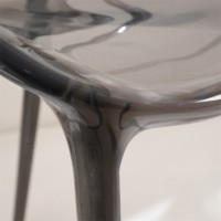 CHLOE ΚΑΡΕΚΛΑ ΔΙΑΦΑΝΟ/ΜΑΥΡΟ 54.5x55.5x83cm