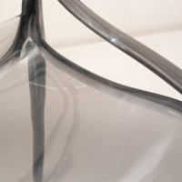 CHLOE ΚΑΡΕΚΛΑ ΔΙΑΦΑΝΟ/ΜΑΥΡΟ 54.5x55.5x83cm