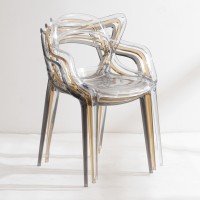 CHLOE ΚΑΡΕΚΛΑ ΔΙΑΦΑΝΟ/ΜΑΥΡΟ 54.5x55.5x83cm