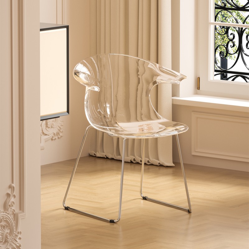 CHIARA LUX ΚΑΡΕΚΛΑ ΔΙΑΦΑΝΟ 61.2x53.3x80cm