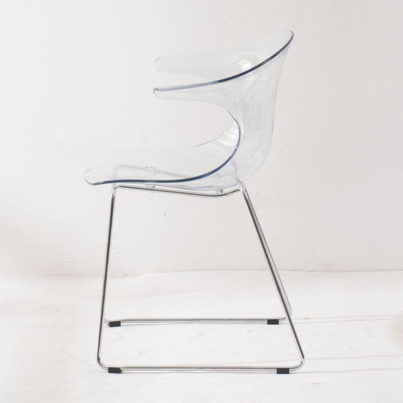 CHIARA LUX ΚΑΡΕΚΛΑ ΔΙΑΦΑΝΟ 61.2x53.3x80cm
