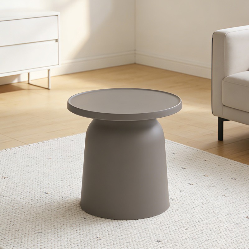 DOMI COFFEE TABLE ΓΚΡΙ 47x47x46cm
