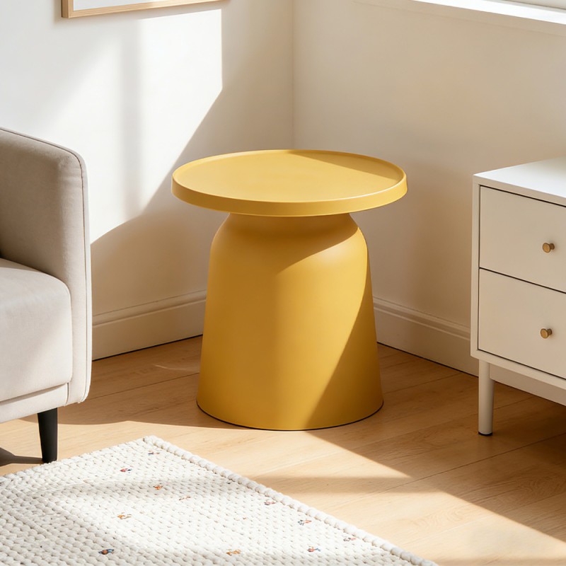 DOMI COFFEE TABLE ΜΟΥΣΤΑΡΔΙ 47x47x46cm