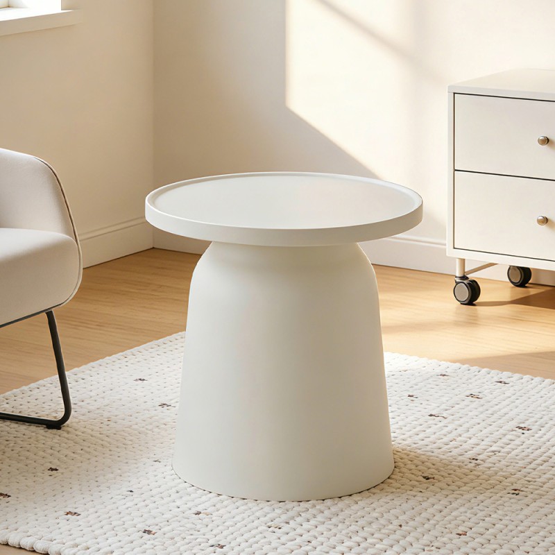 DOMI COFFEE TABLE OFF WHITE 47x47x46cm