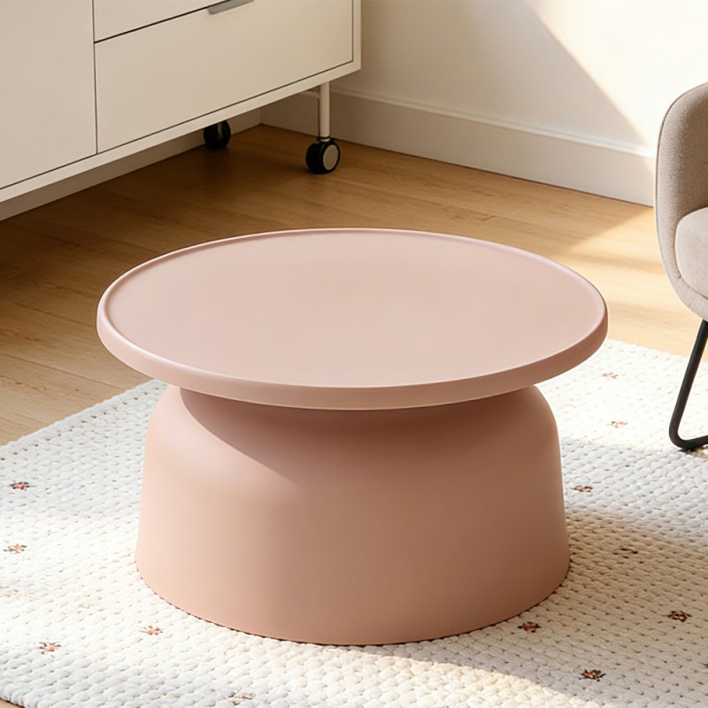 DOMI COFFEE TABLE SALMON 67x67x36cm