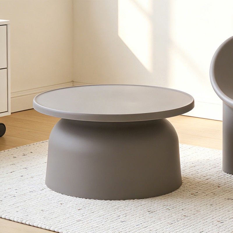 DOMI COFFEE TABLE ΓΚΡΙ 67x67x36cm