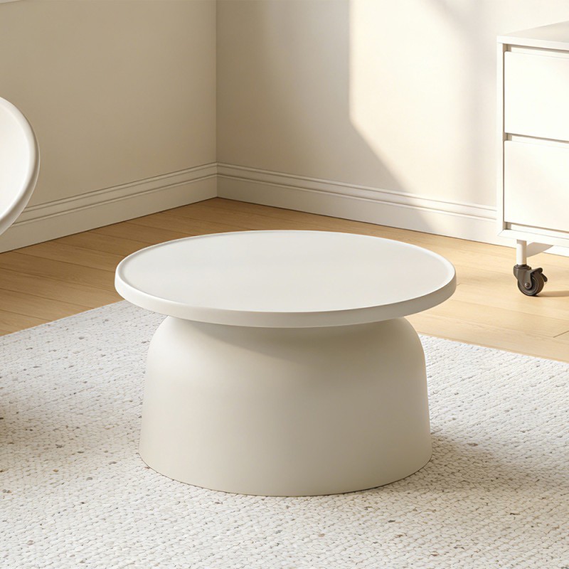 DOMI COFFEE TABLE OFF WHITE 67x67x36cm