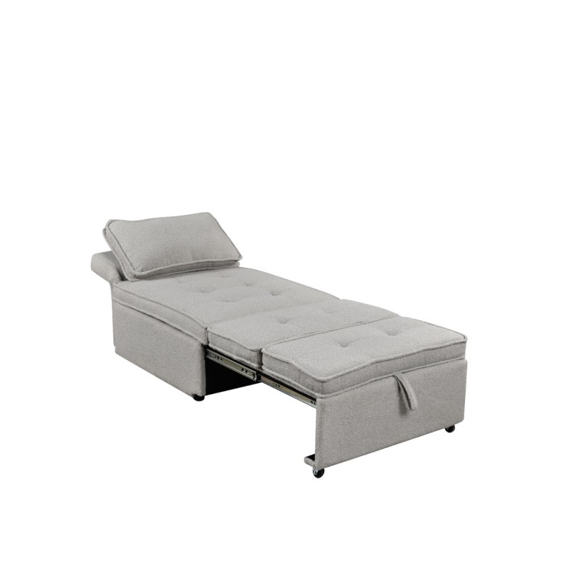 SLEEP ΠΟΛΥΘΡΟΝΑ ΚΡΕΒΑΤΙ ΓΚΡΙ 78x87x80cm