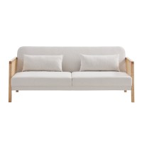 AMMOS ΚΑΝΑΠΕΣ ΚΡΕΒΑΤΙ 3ΘΕΣΙΟΣ OFF WHITE 196x82x81cm