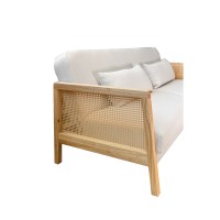 AMMOS ΚΑΝΑΠΕΣ ΚΡΕΒΑΤΙ 3ΘΕΣΙΟΣ OFF WHITE 196x82x81cm