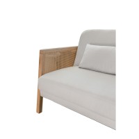 AMMOS ΚΑΝΑΠΕΣ ΚΡΕΒΑΤΙ 3ΘΕΣΙΟΣ OFF WHITE 196x82x81cm