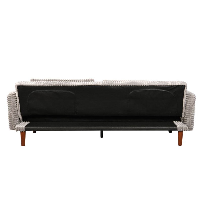 COTTLE ΚΑΝΑΠΕΣ ΚΡΕΒΑΤΙ 3ΘΕΣΙΟΣ ΓΚΡΙ ΑΝΟΙΧΤΟ 213x79x73cm
