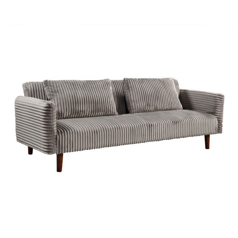 COTTLE ΚΑΝΑΠΕΣ ΚΡΕΒΑΤΙ 3ΘΕΣΙΟΣ ΓΚΡΙ ΑΝΟΙΧΤΟ 213x79x73cm