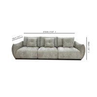 PILLOW ΚΑΝΑΠΕΣ 3ΘΕΣΙΟΣ GREZ 313x100x89cm