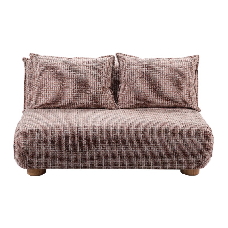 FUTON ΚΑΝΑΠΕΣ ΚΡΕΒΑΤΙ 2ΘΕΣΙΟΣ ΑΝΑΔΙΠΛΟΥΜΕΝΟΣ TERRACOTTA BEIGE ΜΕ PATTERN 141x87x76cm