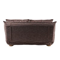 FUTON ΚΑΝΑΠΕΣ ΚΡΕΒΑΤΙ 2ΘΕΣΙΟΣ ΑΝΑΔΙΠΛΟΥΜΕΝΟΣ TERRACOTTA BEIGE ΜΕ PATTERN 141x87x76cm