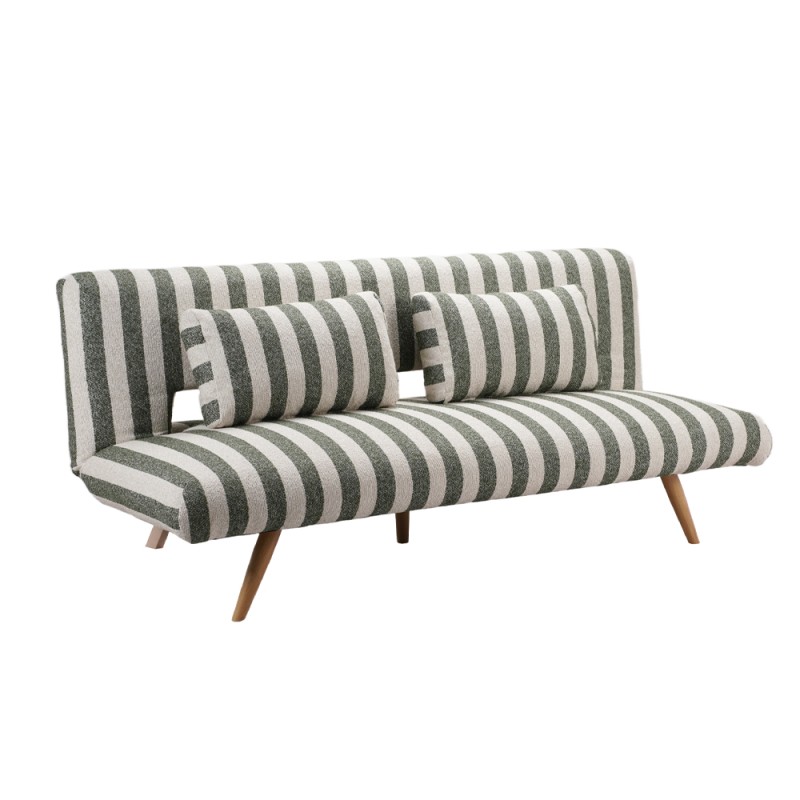 LA SPEZIA ΚΑΝΑΠΕΣ ΚΡΕΒΑΤΙ 3ΘΕΣΙΟΣ OFF WHITE ΛΑΔΙ 188x81x88cm