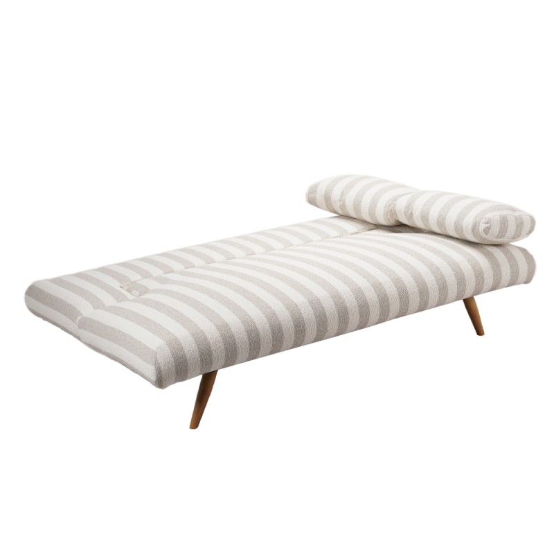 LA SPEZIA ΚΑΝΑΠΕΣ ΚΡΕΒΑΤΙ 3ΘΕΣΙΟΣ OFF WHITE BEIGE 188x81x88cm