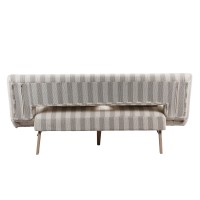 LA SPEZIA ΚΑΝΑΠΕΣ ΚΡΕΒΑΤΙ 3ΘΕΣΙΟΣ OFF WHITE BEIGE 188x81x88cm
