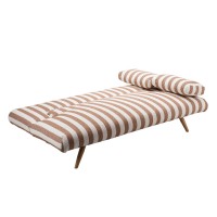 LA SPEZIA ΚΑΝΑΠΕΣ ΚΡΕΒΑΤΙ 3ΘΕΣΙΟΣ OFF WHITE TERRACOTTA 188x81x88cm