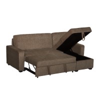 TRESOR ΚΑΝΑΠΕΣ ΚΡΕΒΑΤΙ ΓΩΝΙΑ ΑΝΑΣΤΡΕΨΙΜΗ ΚΑΦΕ 223x145x91cm
